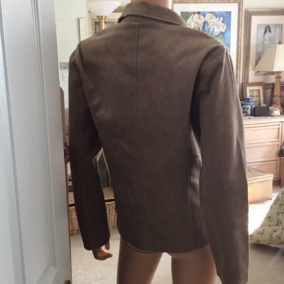 NWT Women’s Emporio & Co faux Suede Italian Luxury Blazer Jacket - Picture 5 of 10